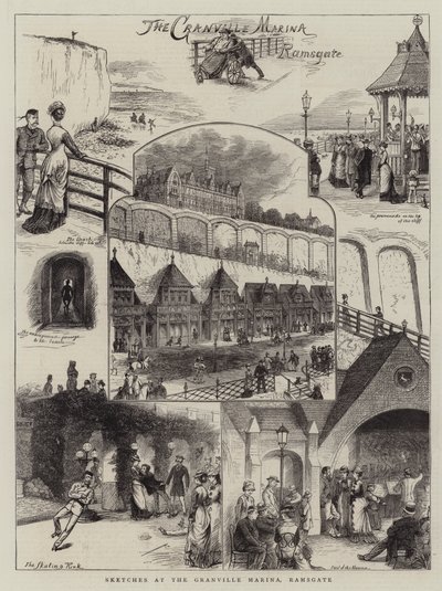 Szkice w Granville Marina, Ramsgate autorstwa William Ralston